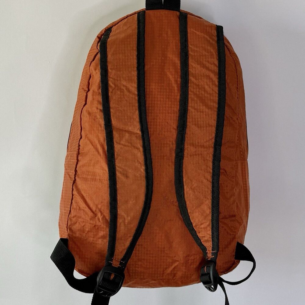 Harley-Davidson w/Bar & Shield Logo Orange Nylon Adjustable Backpack Daypack NEW - Picture 2 of 12